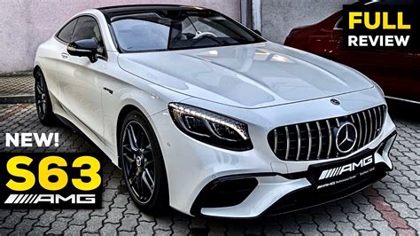 2020 MERCEDES AMG S63 Coupé V8 NEW FULL Review BRUTAL Sound S Class ...