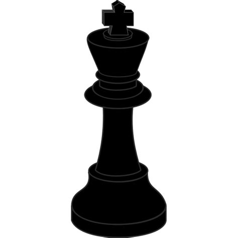 Chess piece, black king | Free SVG