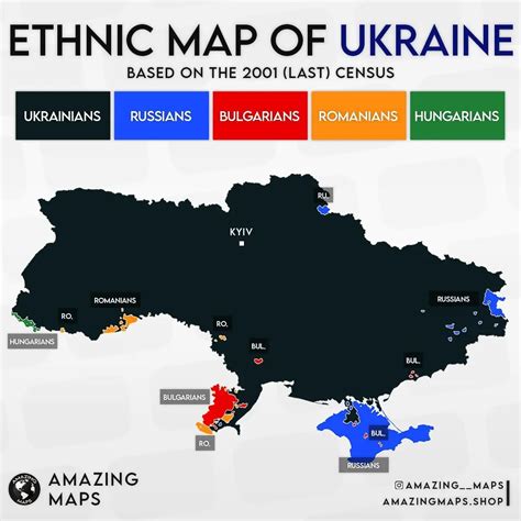 Ethnic map of Ukraine, 2001. by amazing__maps - Maps on the Web