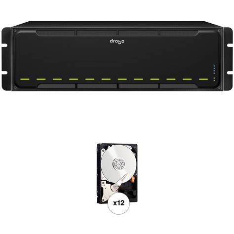 Drobo 48TB (12 x 4TB) B1200i 12-Bay NAS Storage Array Kit with