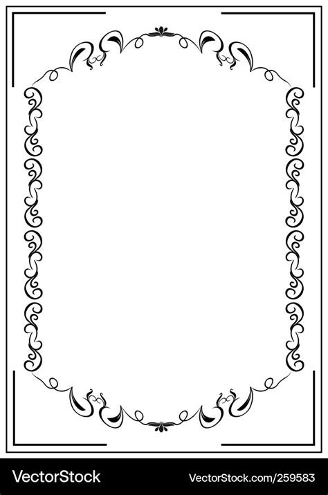 Filigree border Royalty Free Vector Image - VectorStock