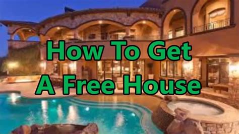 How To Get A New Home For Free - YouTube