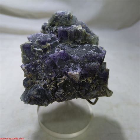 Bi-Color Fluorite Mineral Specimen From Namibia » AMAZONITE