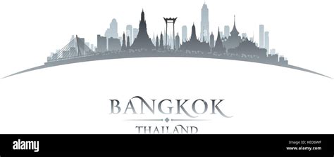 Bangkok Thailand city skyline silhouette. Vector illustration Stock Vector Image & Art - Alamy