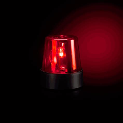 7 Inch Police Beacon Light in Red | GlowUniverse.co.uk