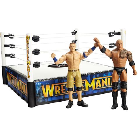 WWE WrestleMania The Rock vs John Cena Superstar Ring Action Figure 2-Pack