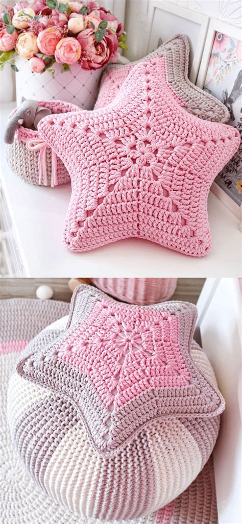 Star-Shaped Pillow Crochet Ideas - Your Crochet