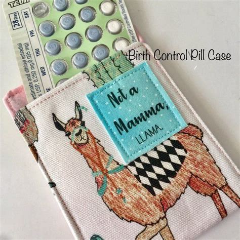 Birth Control Pill Case, Girlfriend Gift, Mamma Llama, Free Shipping ...