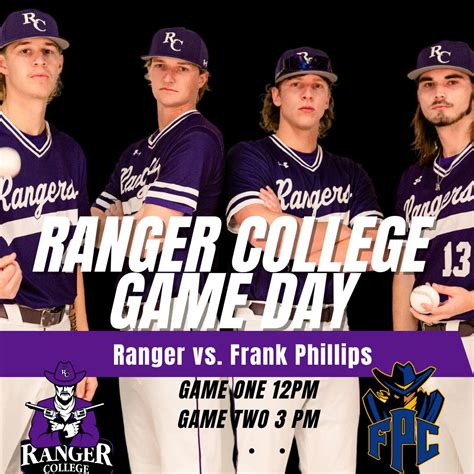 Ranger College Baseball on Twitter: "It's Game Day! Ranger College will play two games today ...