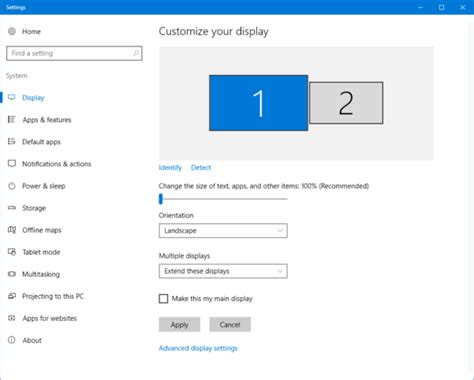 How to Use the Multi-Display Function on Windows 10