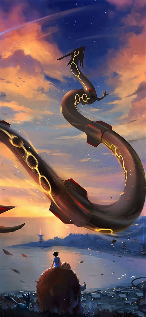 Rayquaza Pokemon Phone Wallpapers - Wallpaper Cave