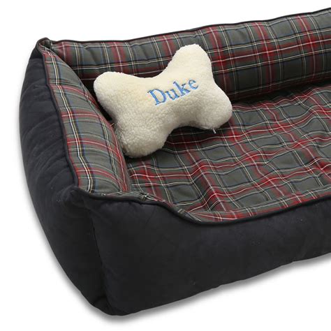 The Personalized Dog Bone Pillow (Small) - Hammacher Schlemmer