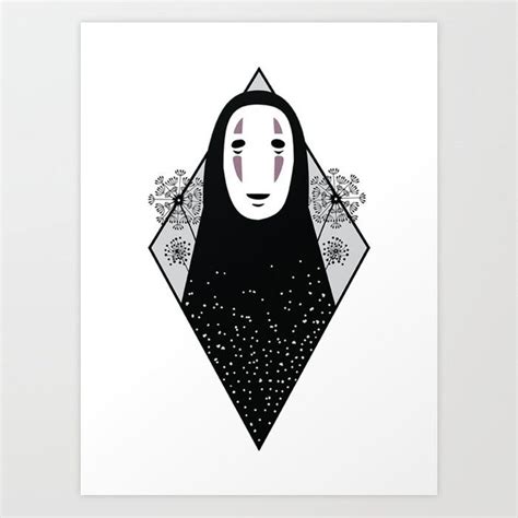 No Face - Hayao Miyazaki's Spirited Away Art Print by Victoriaolsondsgn - X-Small | Spirited ...