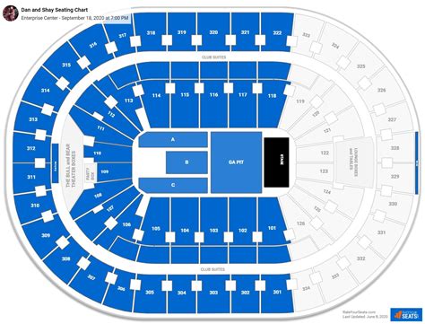 Enterprise Center Seating Charts for Concerts - RateYourSeats.com