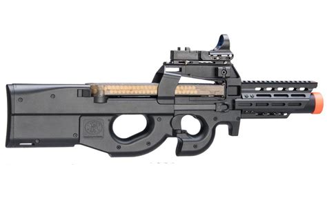 FN Herstal Licensed Cybergun P90 RIS Airsoft AEG with Integrated Mock ...