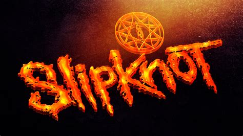 Slipknot Logo In Orange Yellow Background HD Music Wallpapers | HD Wallpapers | ID #41433