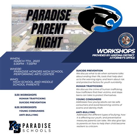 Paradise Family Night | Paradise Honors High School