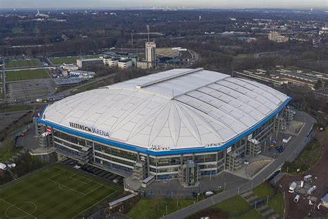 Gelsenkirchen Stadium, Arena Auf Schalke Football - e-architect