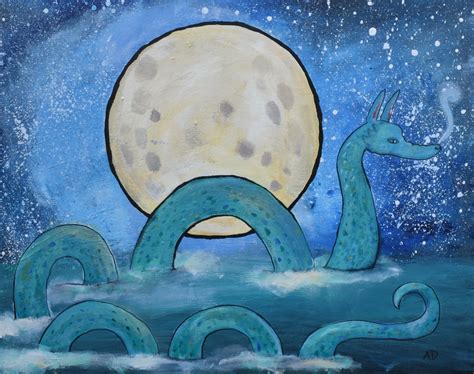 The Sea Serpent by Andrea Doss - acrylic painting | UGallery