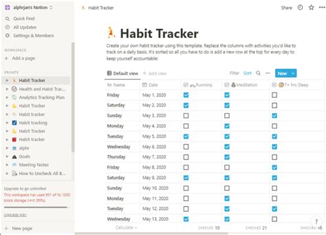 The Best Habit Tracker Templates on Notion in 2023