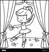 Ballet Dancing Page Santa Coloring Pages sketch template