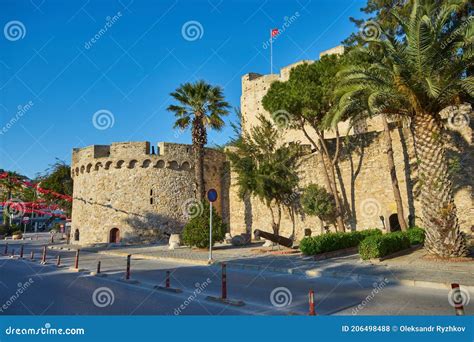 CESME -TURKEY - APRIL 25, 2018: Cesme Castle in the Mediterranean Port of Cesme Editorial Stock ...