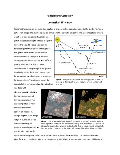 (PDF) Radiometric Correction - Primer | Johnathan W Hardy - Academia.edu