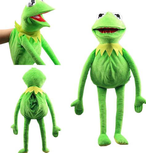 Buy L&C Kermit The Frog Puppet - Creative Muppet Show, Plush Hand Puppets for Kids Birthday ...