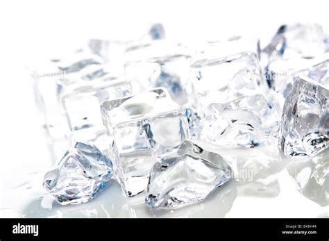 ice cubes isolated on white Stock Photo - Alamy