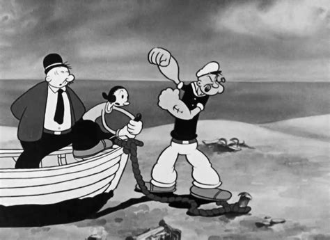 Popeye Cartoon Black And White