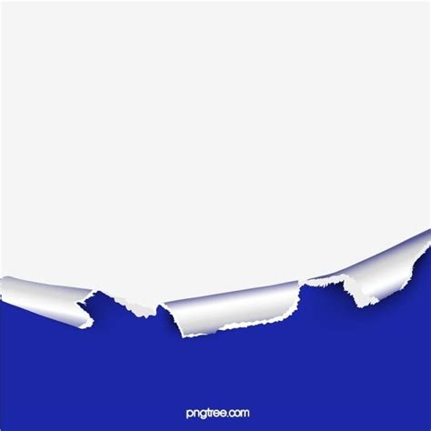 torn white paper with blue background