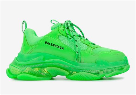 Balenciaga Triple S Neon Green Release Info | SneakerNews.com