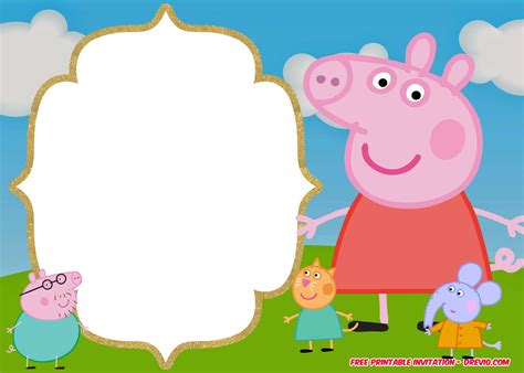 FREE-Printable-Peppa-Pig-Invitation-Birthday-template | Download Hundreds FREE PRINTABLE ...