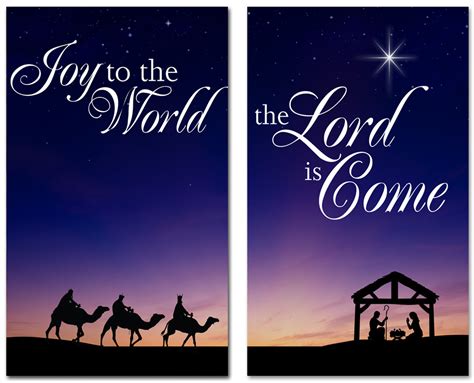 Nativity Banner NXM010 xw 2pk - Church Banners .com