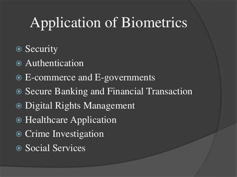 Slide-show on Biometrics