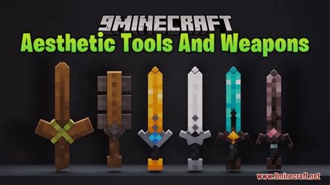 Aesthetic Tools And Weapons Resource Pack (1.20.6, 1.20.1) - Texture Pack - 9Minecraft.Net