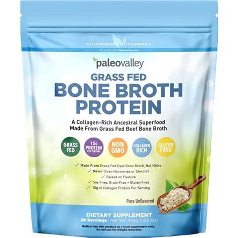 Paleovalley 100% Grass Fed Beef Bone Broth Protein