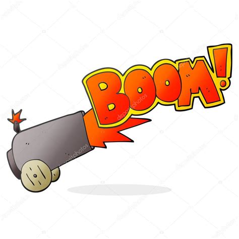 Cartoon cannon firing — Stock Vector © lineartestpilot #101983916