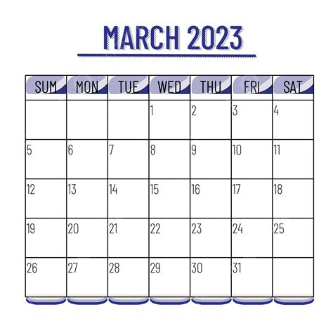 Desk Calendar 2023 Vector Art PNG, March 2023 Month Calendar Desk Desk Calendar Printable Simple ...