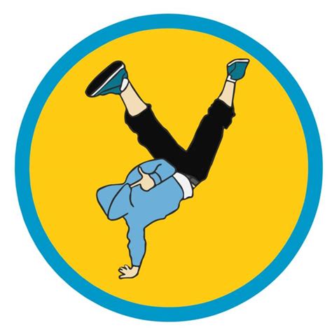 Hip hop dancer as an emblem free image download