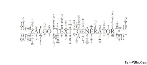 Zalgo Text Generator [Just Copy & Paste] | FontVilla.com