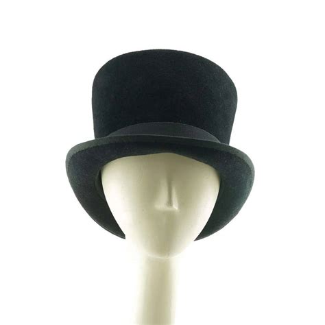 Black Top Hat, Felt Hat, Black Hat for Women, Ladies Hat, Monopoly Hat, Ladies Top Hat, Tall Top ...