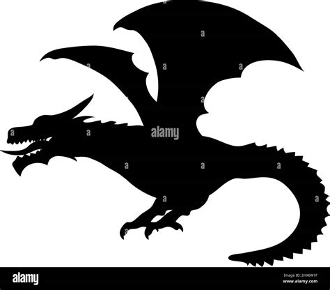 Medieval dragon sketch Black and White Stock Photos & Images - Alamy