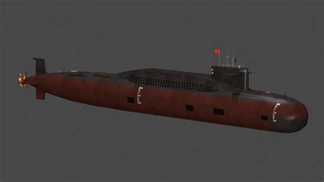 3D chinese type 094 jin class nuclear submarine - TurboSquid 1981261