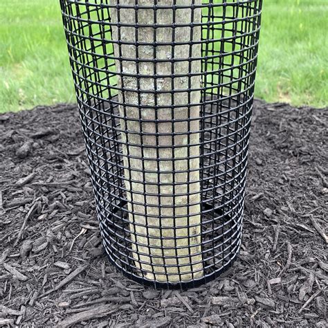 24" Tall Rigid Mesh Tree Guard For 4" Diameter Tree [1/2" Sq. Mesh] - Tree Trunk Protection ...