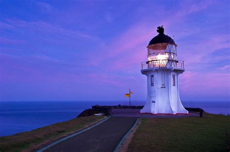 Cape Reinga Lighthouse at sunrise. | The lighthouse is locat… | Flickr