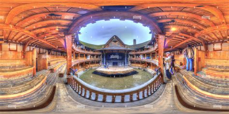 360° view of Shakespeare's Globe Theater. London - Alamy