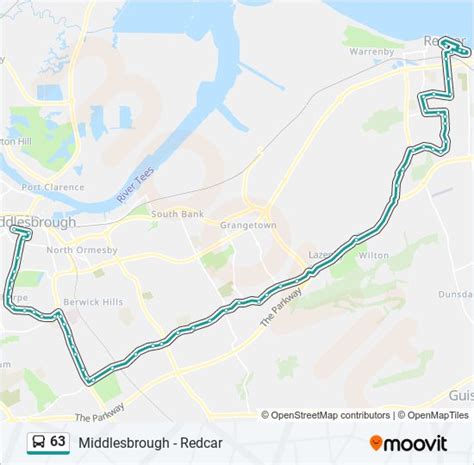 63 Route: Schedules, Stops & Maps - Redcar (Updated)