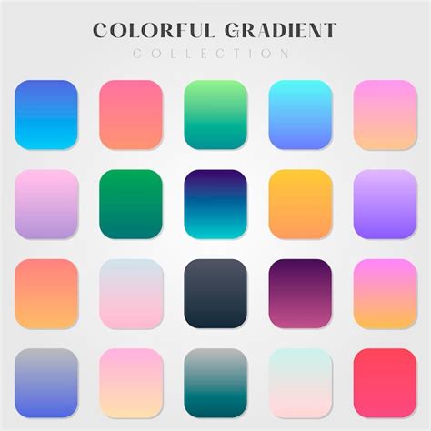 Premium Vector | Collection of colorful gradients