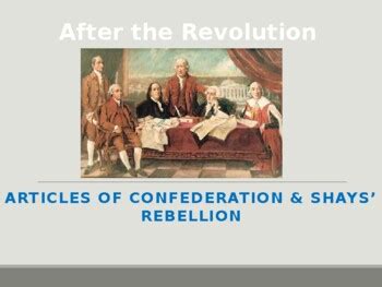 Articles of Confederation, Shays' Rebellion, and Constitutional ...